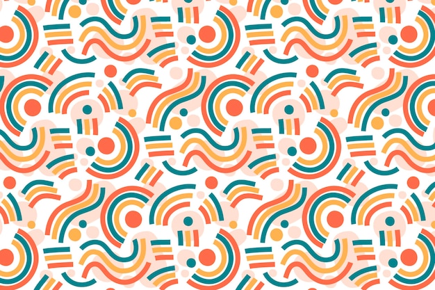 Organic flat design abstract element pattern