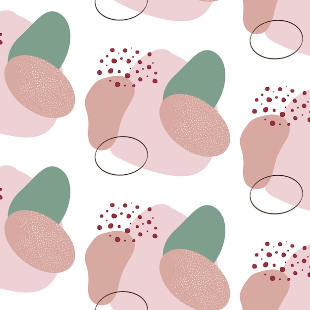 Organic flat design abstract element pattern