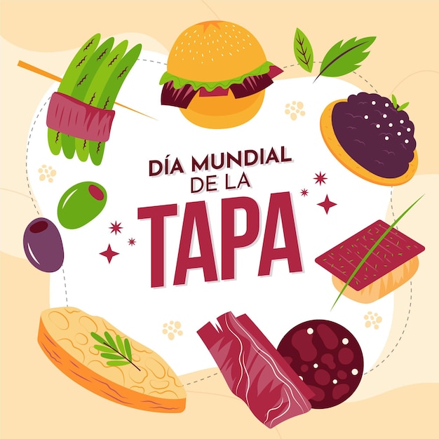 Organic flat dia mundial de la tapa illustration