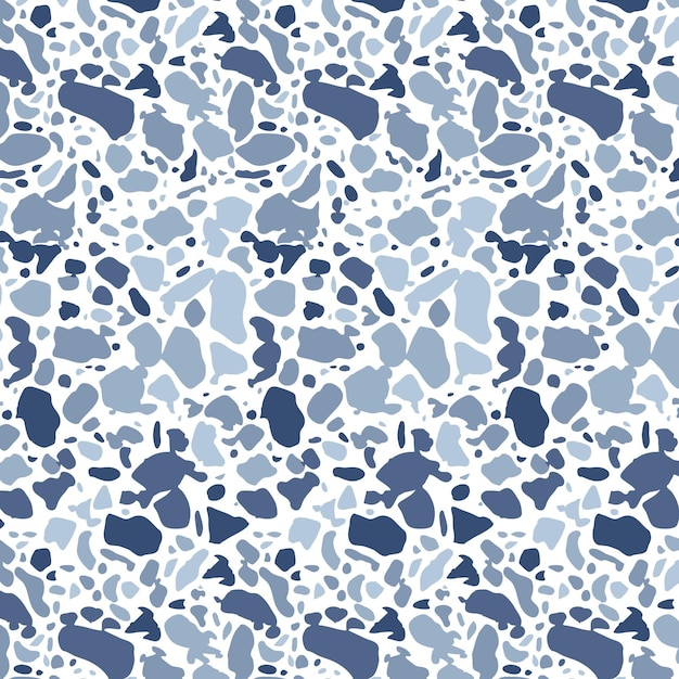 Organic flat monochromatic terrazzo pattern