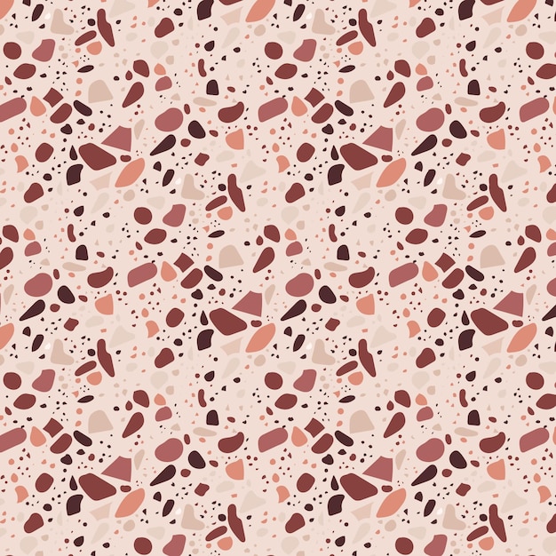 Free Vector organic flat monochromatic terrazzo pattern