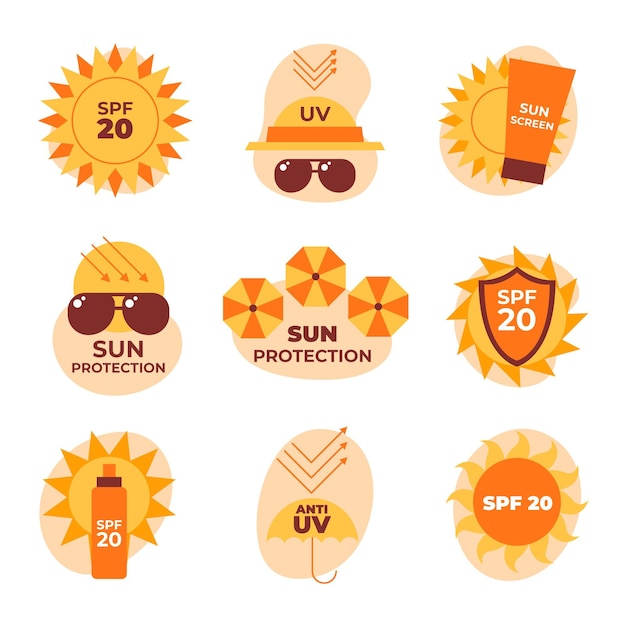 Organic flat uv badges pack