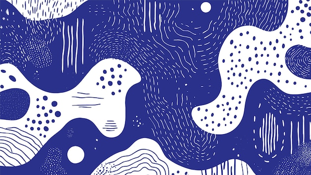 Free Vector organic fluid seamless pattern in illustrator