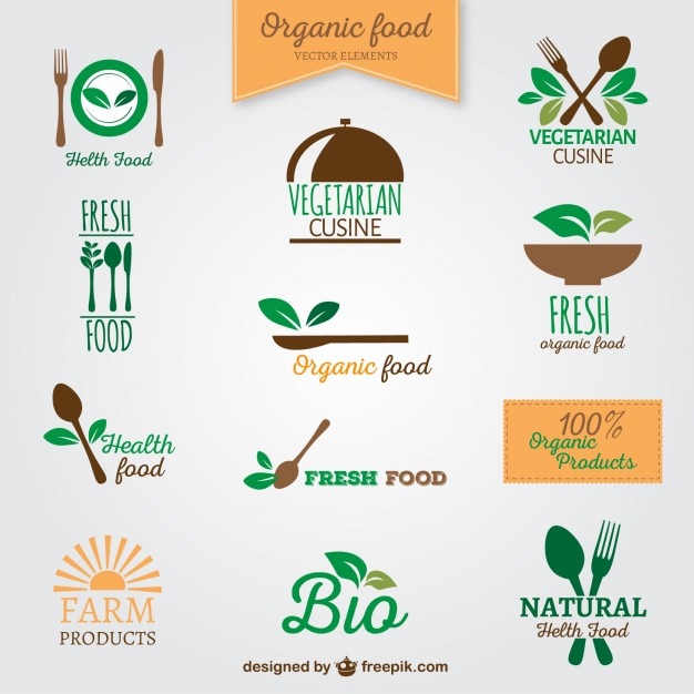 Organic food logos