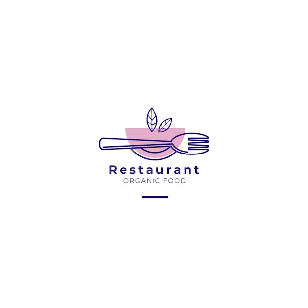 Organic food restaurant logo