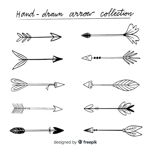 Original hand drawn arrow collection