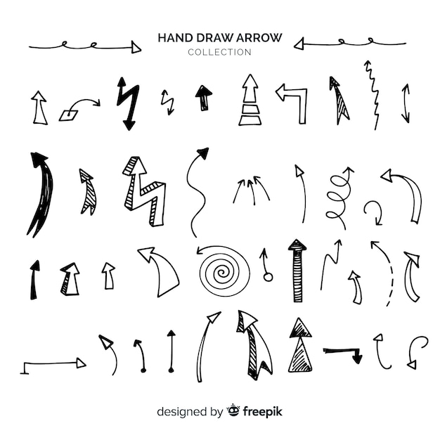 Original hand drawn arrow collection