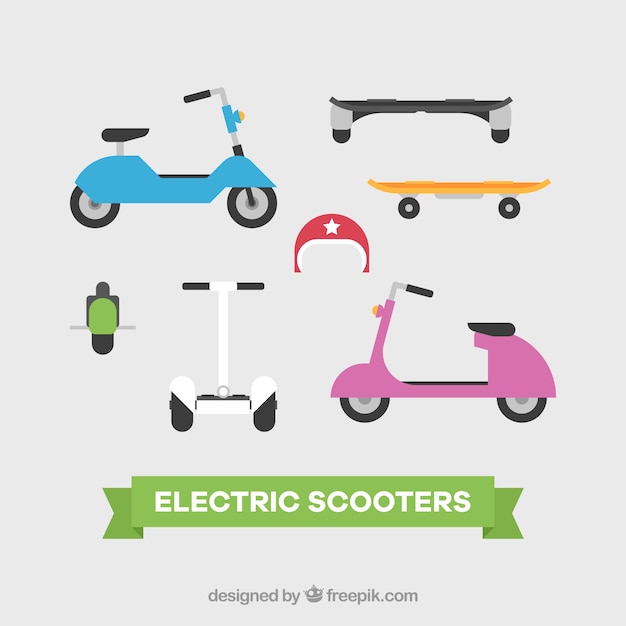 Original set of electric scooters