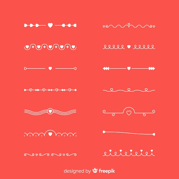 Free Vector ornament divider collection