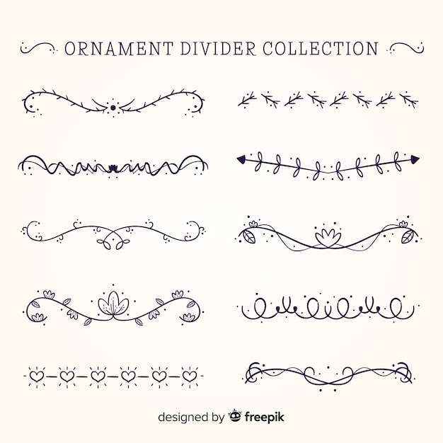 Ornament divider collection