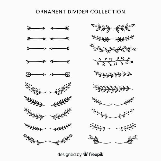 Ornament divider collection