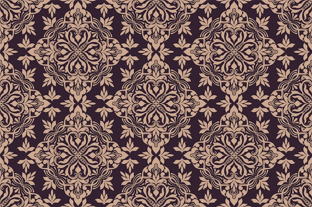 Free Vector ornament floral seamless pattern