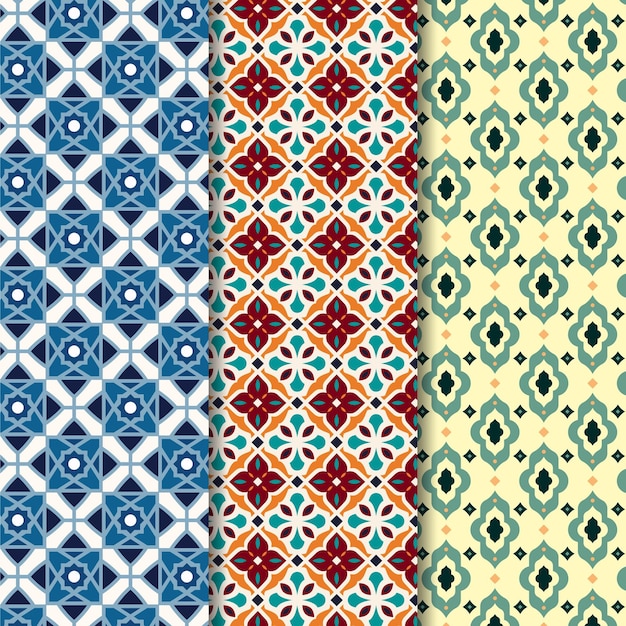 Ornamental arabic pattern collection