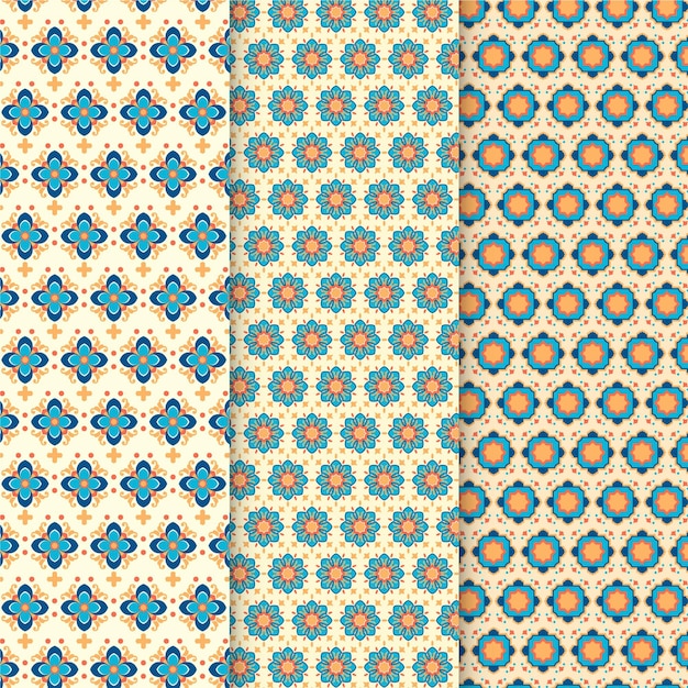 Ornamental arabic pattern collection