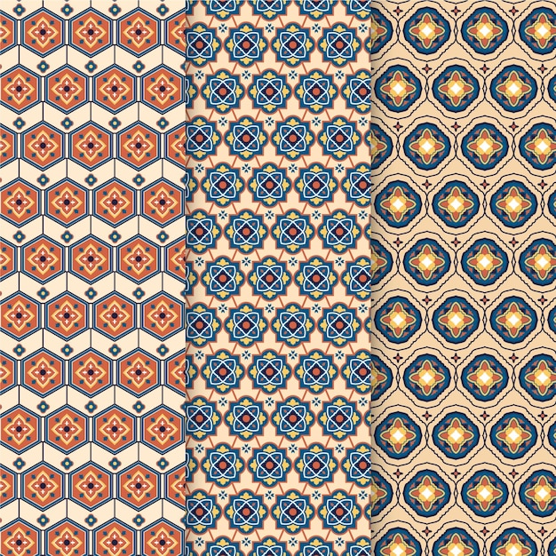 Ornamental arabic pattern collection