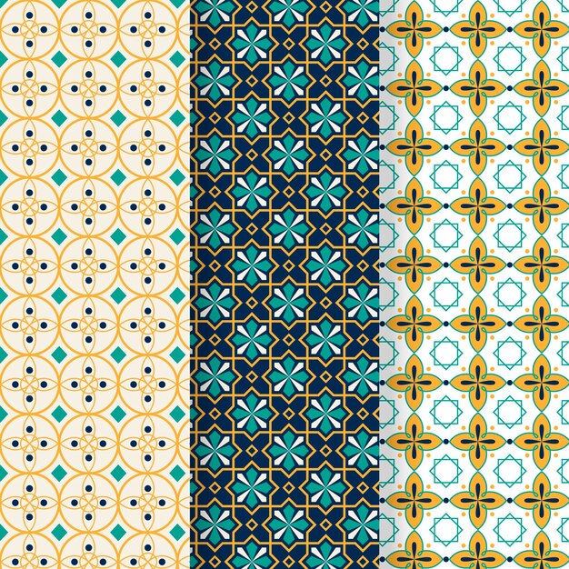 Ornamental arabic pattern collection