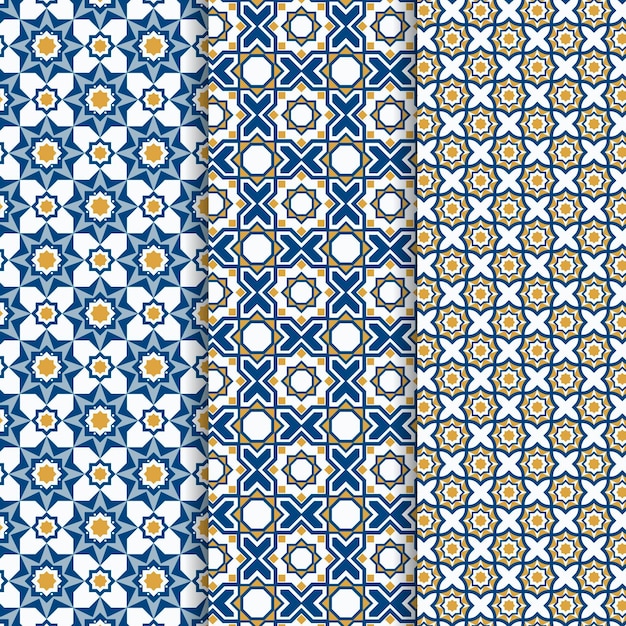 Ornamental arabic pattern collection