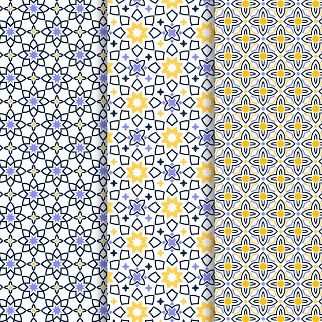 Ornamental arabic pattern collection