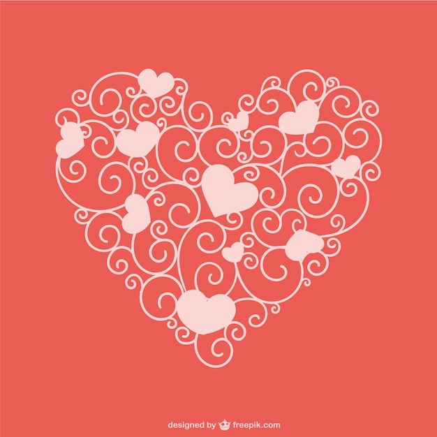 Free Vector ornamental artistic valentine heart