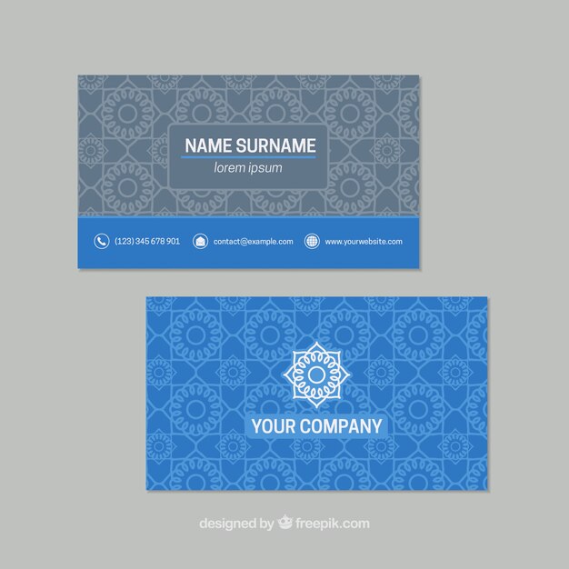 Ornamental business card