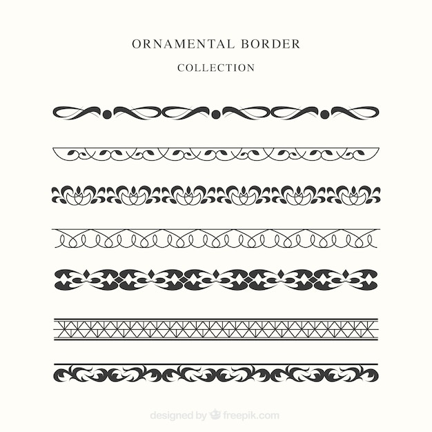 Free Vector ornamental certificate border