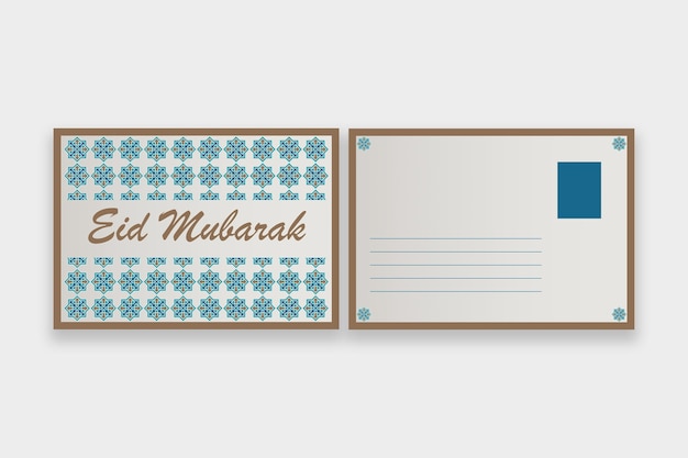 Ornamental classic islamic postcard