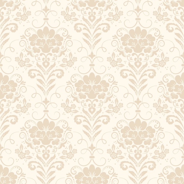 ornamental damask seamless pattern 