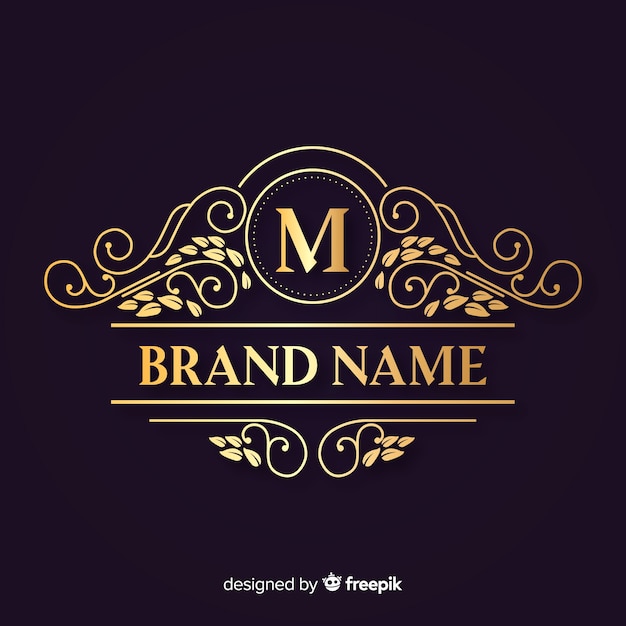 Free Vector ornamental elegant logo