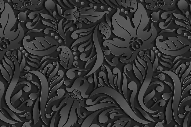 Ornamental floral abstract background