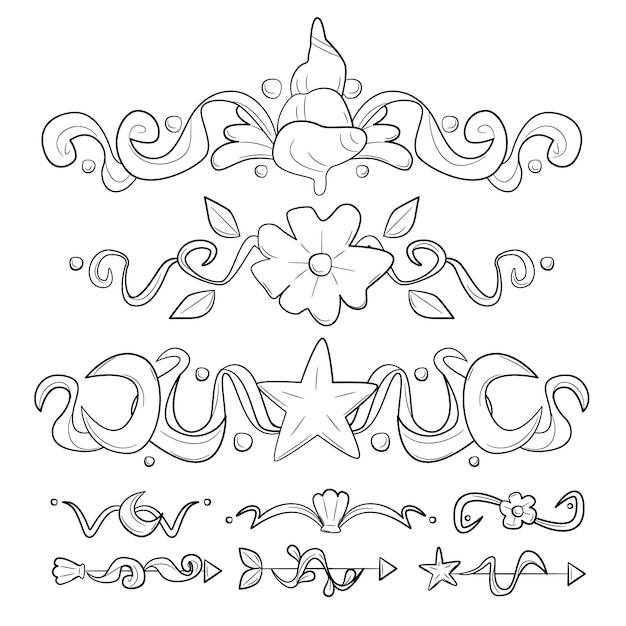 Free Vector ornamental frame collection