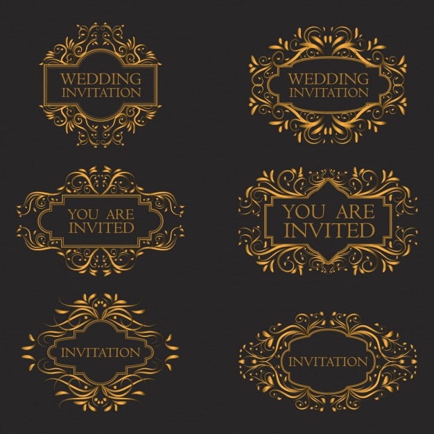 Free Vector ornamental frames collection