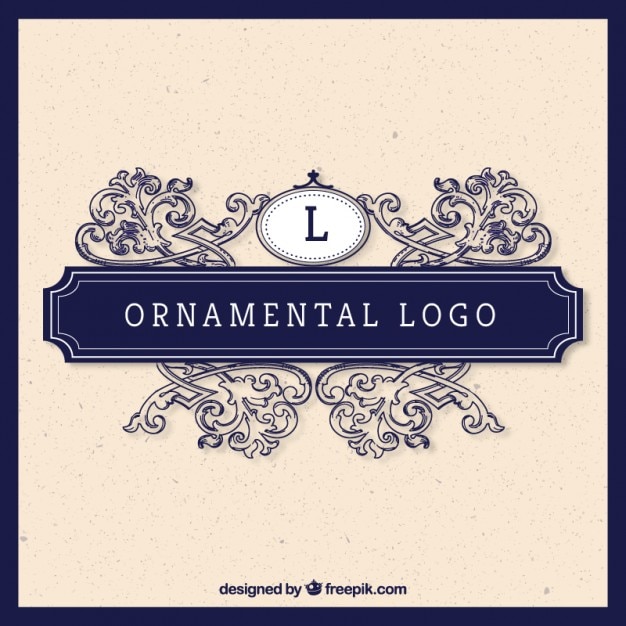 Ornamental logo in vintage style