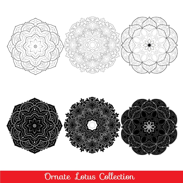 Ornamental mandalas collection