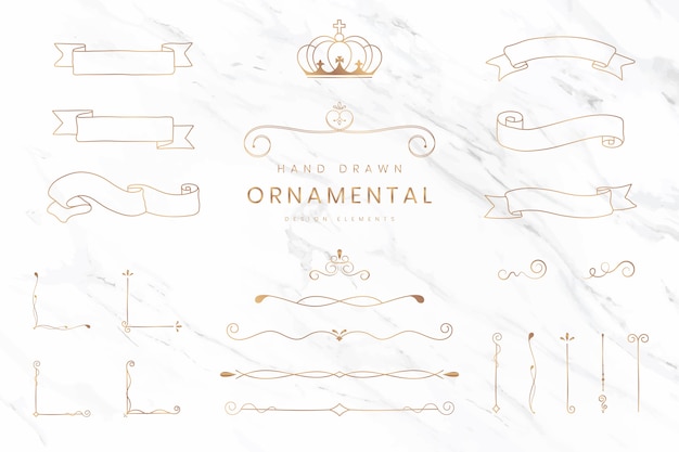 Free vector ornamental ribbons and dividers