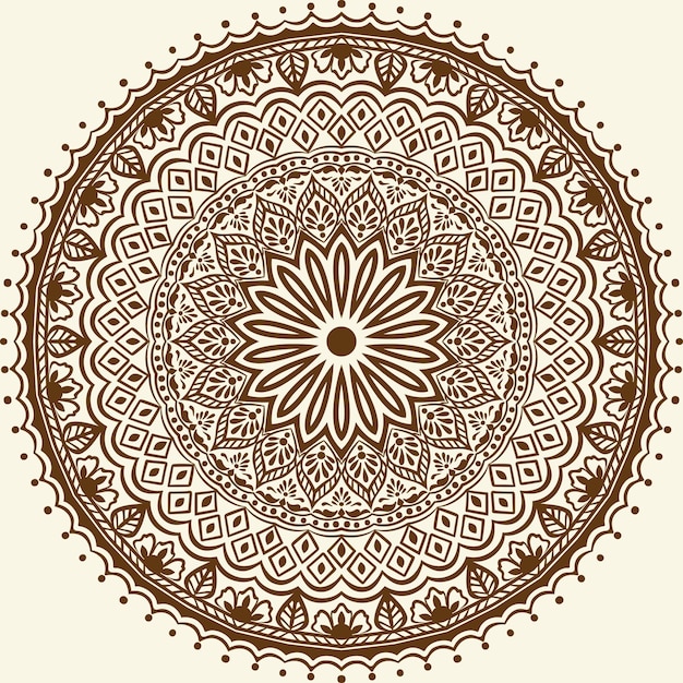 Free Vector ornamental round lace with damask and arabesque elements