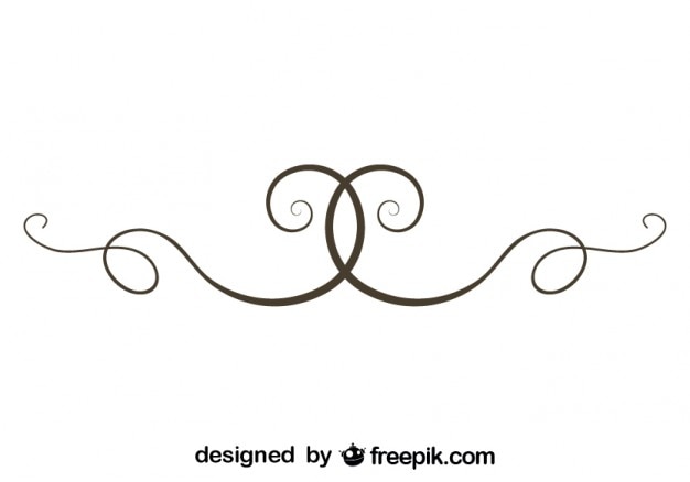 Free vector ornamental text divider element