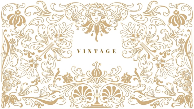 Ornamental vintage background