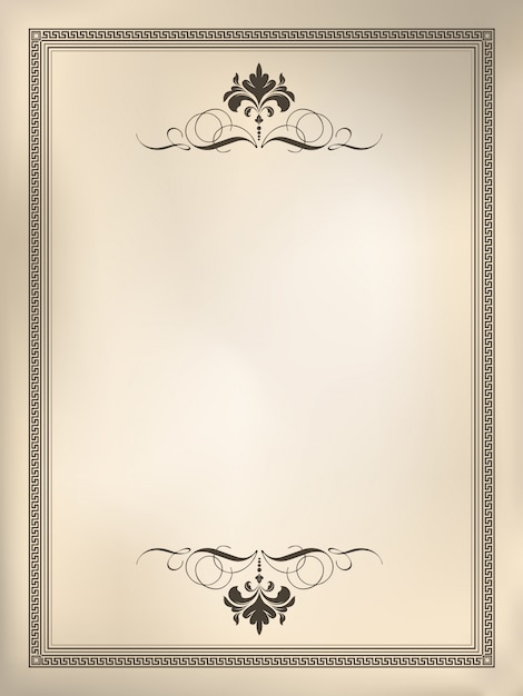 Free Vector ornamental vintage frame background