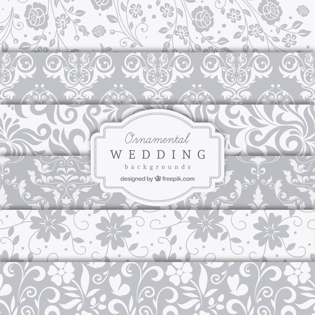 Ornamental wedding backgrounds