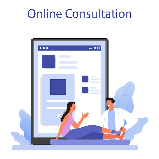 Free Vector orthopedics doctor web banner or landing page idea of joint and bone treatment arthroplasty and prosthetics online consultation vector flat illustration