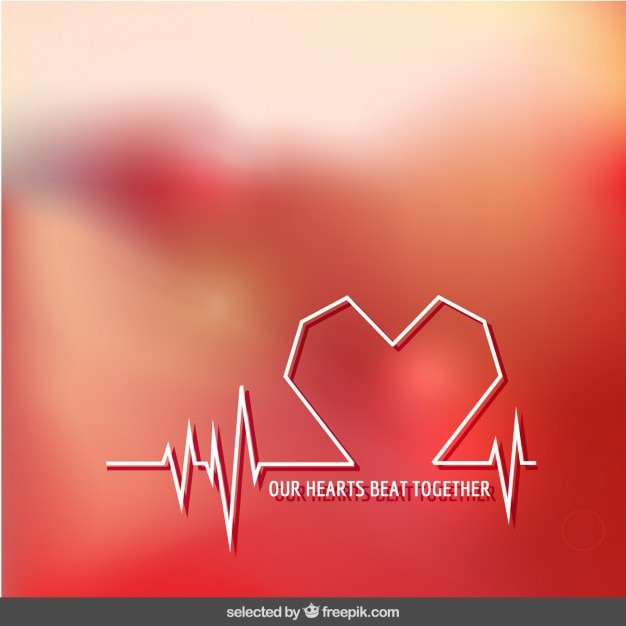 Our hearts beat together background