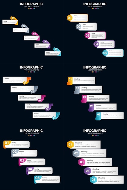 Our vector infographics pack will make your business presentation stand out