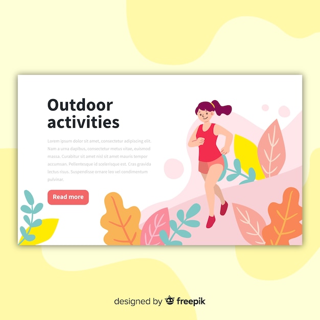 Outdoor activities landing page