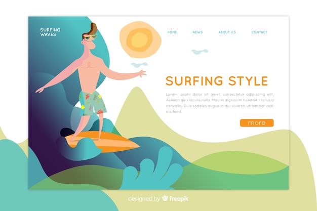 Outdoor activities landing page