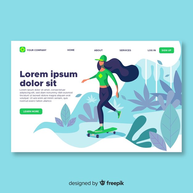 Outdoor activities landing page