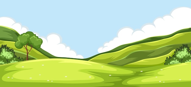 Free Vector outdoor green nature background