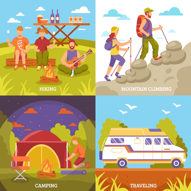 Outdoor Recreation Compositions Set