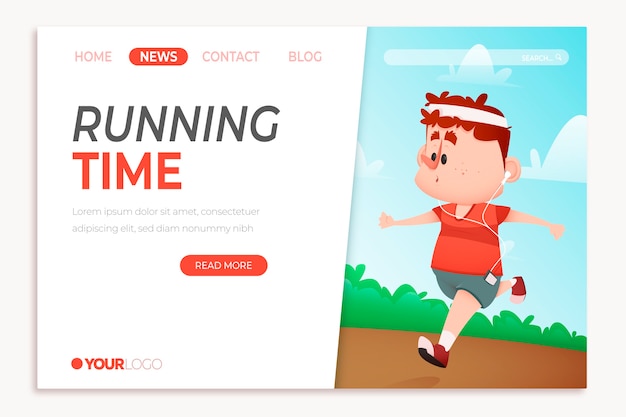 Outdoor sport landing page