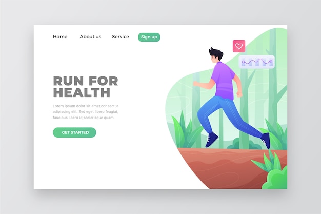 Outdoor sport landing page