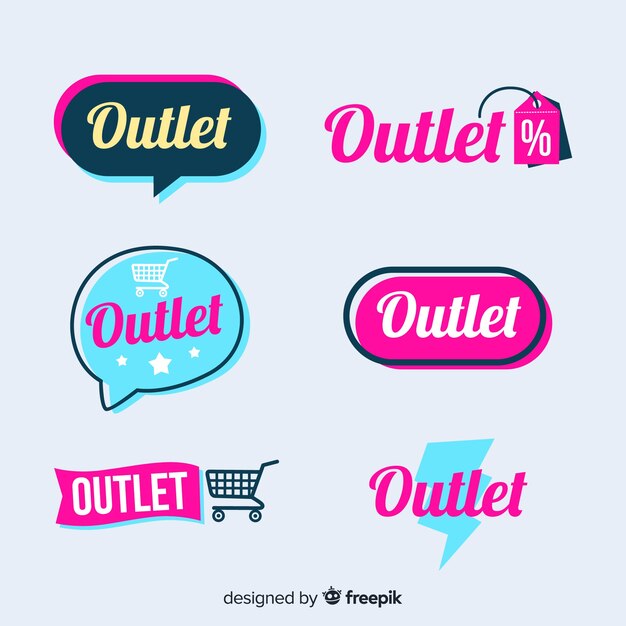 Outlet label collection